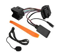 Bluetooth5.0 AUX in Adapter 12-Pin Handsfree Microphone Bluetooth Music Cable Replacement Fit for CD30 Mp3 CDC40 CD70 DVD90