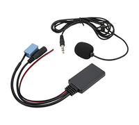Bluetooth5.0 AUX IN Adapter, 8Pin Good Sound Quality 3.5mm 7 607 897 093 Handsfree Microphone Mini ISO ABS Black for