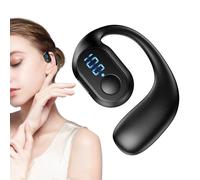 BluetoothhHeadset - 5.3mm Single Ear Handsfree BluetoothhEarpiece | Wireless PC Headset | Noise Reduction Handsfree With Long Battery Life Ideal For Work, Travel, And Daily Use