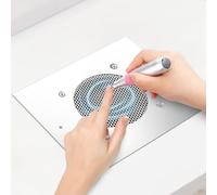 BLUETOP Nail Dust Collector 60W Nail Vacuum Cleaner Table Embedded Dust Extractor Vacuum Professional Built in Desktop Nail Dust Collector Quiet Nail Fan Low Noise for Nail Salon Home