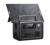 Bluetti Eb3A Portable Power Station +1Pcs 100W Solar Panel, 268Wh / 600W Solar Generator For Home& Outdoor Power