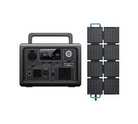 Bluetti Portable Power Station Eb3A With 60W Solar Panel - 268Wh Capacity, 600W Ac Output, Solar Generator For Outdoor Camping