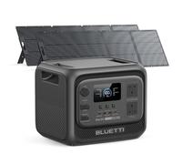 BLUETTI Elite 300 Solar Generator with 2×200W Solar Panels,3014.4Wh LFP | Battery Backup w/ 2400W AC Outlets (4800W Surge), Compact 3kWh for Home Backup, Camping & RV Power(Ship Separately)