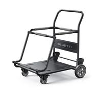 BLUETTI Folding Trolley, 330lbs Load Capacity Foldable Hand Truck with 360° Universal Front Wheel and Foot Brake System for AC200MAX/AC300/AC500