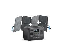 BLUETTI Portable Power Station AC2A with 60W Panel, 204Wh LFP Battery w/ 2 300W (600W Power Lifting) AC Outlets, 0-80% in 40 Min, Generator for Camping (Solar Panel Ships Separately)