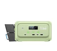 Bluetti Solar Generator Elite 10 With 60W Solar Panel Included, 128Wh / 200W, Portable Power For Camping, Outages, Backup (Green)