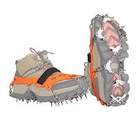 BLUEVER Crampons Ice Cleats Traction Snow Grips for Boots Shoes with 32 Stainless Steel Spikes Anti Slip for Walking,Hiking,Climbing,Fishing and Mountaineering
