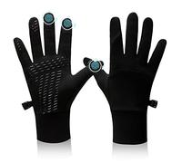 BLUEVER Running Gloves, Touch Screen Windproof Lightweight Anti-Slip Warm Water Repellent Gloves Liners for Cycling Biking Sporting Driving for Men Women