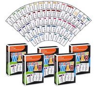Blueweenly 5 Pcs Fraction War Math Games Fraction War Cards Game Math Manipulatives Set Equivalency Cards Compare Simplify Match Number for Homeschool Classroom Supplies 2nd to 6th Grade