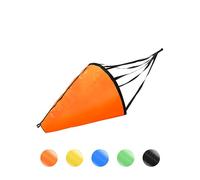 BLUEWING 62in Sea Anchor Drift Sock 840D Nylon Parachute Fishing Drogue for Marine Boat/Jet Ski/Sail, Orange