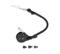 BLUEWING Blue Water Outrigger Line Lock PRO Hard-Anodized Aluminum Alloy Halyard Lock Pulley, Single Black