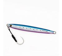 BLUEWING Speed Vertical Jigging Lure, Offshore Vertical Jig Deep Sea Jigging Lures, Saltwater Jigs Fishing Lures for Tuna Salmon Snapper Kingfish, Blue/Pink,120g