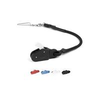 BLUEWING V2 Upgraded Outrigger Halyard Lock Pulley Single/Double/Triple Halyard Line Lock Pulley with Ball Bearing Snap Swivel for Offshore Fishing, Black Single