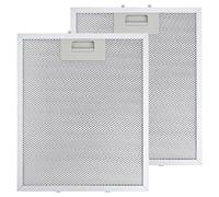 BlueXP 2 Pieces 310 × 250 mm Cooker Hood Filter for AEG Cooker Hood White High Oil Storage Capacity High Temperature Resistance - Replacement Part with 5 Layers