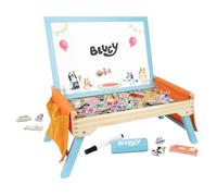 Bluey 102D Creation Station - 2-in-1 Magnetic Whiteboard & Lap Tray for Kids 3+, Colouring Sheets & Foldable Legs, Educational Drawing Desk, Art & Craft Activity Table, Develop Hand Eye Co-Ordination