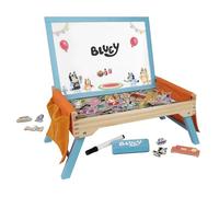 Bluey 102D Creation Station - 2-in-1 Magnetic Whiteboard & Lap Tray for Kids 3+, Portable Learning & Snack Surface, Sturdy & FSC-Certified, Promotes Literacy & Numeracy Skills, Kid-Safe