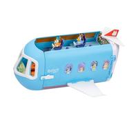 Bluey 3-in-1 Transforming Plane Playset, Transforms From A Plane To A Resort and a Boat! Opens Up To Expand Out To A 27 Inch/ 70cm Wide Holiday Vacation Resort Playset, Over 25 Sounds And Phrases