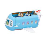 Bluey 3-in-1 Transforming Plane Playset with The Heelers, Plane Transforms to A Resort & Boat, 25+ Sounds & Phrases, 5 Figures - Exclusive Captain Figure, Amazon Exclusive