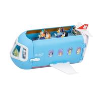 Bluey 3-in-1 Transforming Plane Playset with The Heelers, Plane Transforms to A Resort & Boat, 25+ Sounds & Phrases, 5 Figures - Exclusive Captain Figure, Amazon Exclusive