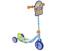 Bluey 3-Wheel Tri Scooter for Kids | Deluxe Edition Officially Licensed with Exciting Decals | Sturdy Steel Frame Puncture-Proof Tyres | Adjustable Handlebar Height | Age 3+ Years