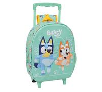 BLUEY - 3D Children's Backpack with Wheels, Ideal for Children of Different Ages, Comfortable and Versatile, Quality and Resistance, 27 x 10 x 33 cm