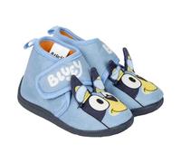 Bluey 3D Slippers - Blue - UK Size 7 JNR - Velcro Closure - Half Boot-Style Children's Slippers - Made of Polyester and TPR - Original Product Designed in Spain