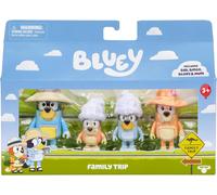 Bluey - 4 Character Figure Pack: Family Trip - NEW AND SEALED - FREE SHIPPING