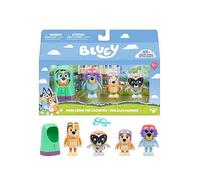 Bluey Figure 4-Pack Here Come the Grannies. 4 Episode-Themed Figures with Moving Arms & Accessories, 2.5-3" (6-7.6 cm) Poseable Toys for Kids. Recreate Moments from the Episode Grannies.