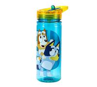Bluey 580ml Kids Water Bottles with Straw - School Drinks Bottle