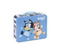 Bluey 867030 Bluey & Bingo Tin Lunchbox, Blue