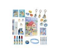 Bluey Advent Calendar 2025 Stationery and Accessories Christmas Countdown Calendar with Colouring Pencils Markers Keyring Bracelet Stamps