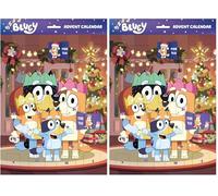 Bluey Advent Calendar for Kids - 24-Day Non-Chocolate Christmas Countdown (Pack of 2)