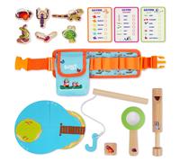 Bluey Adventure Belt - 17 Piece Explorer Set with Compass & Accessories | Size: 15 cm Bluey Multicolor 15 cm