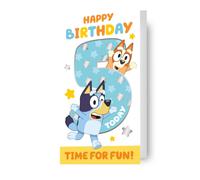 Bluey Age 5 Birthday Card