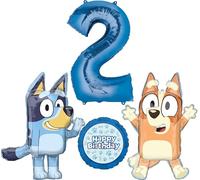 Bluey and Bingo 2nd Birthday Party Supplies Balloon Bouquet Decorations