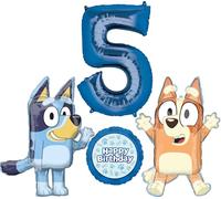 Bluey and Bingo 5th Birthday Party Supplies Balloon Bouquet Decorations