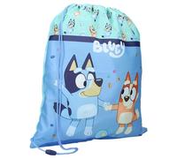 BLUEY and Bingo Best Friends Fun - Gym Bag Backpack Gym Bag - Size 44 x 36 cm - Blue Multicoloured, Light Blue Multicoloured, One size
