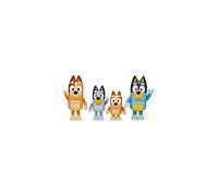 Bluey and Family: Bingo, Bandit and Chilli 4 Figure pack Articulated Character Action Figures 2.5 inches Official Collectable Toy