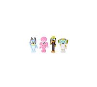 Bluey and Friends: Bluey, Coco, Snickers and Honey 4 Figure Pack Articulated Character Action Figures 2.5 Inch Official Collectable Toy