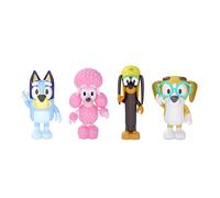 Bluey and Friends, Coco, Snickers and Honey 4 Figure Pack Articulated Character Action Figures 2.5 Inch Official Collectable Toy
