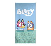Aymax Children's Towel Beach Towel Beach Towel Shower Towel Bath Towel - 70 x 140 cm - Boys and Girls Microfibre (Bluey Seahorse)