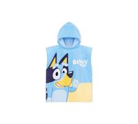 Bluey Beach Hooded Poncho in Blue Bluey Blue One Size