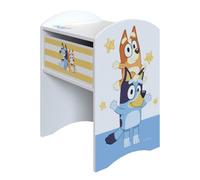 Bluey Kids 1 Drawer Bedside Table - White & Yellow