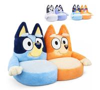 Bluey & Bingo Kids Plush Sofa Chair 70Cm Soft Toddler Seat For Boys & Girls Large Comfy Character Style Chair For Playroom