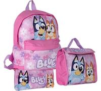 Bluey & Bingo Kids Backpack, Lunch Bag & Pencil Case, Pink