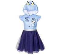 Bluey Bingo Girls' Mesh Dress, Blue, 2 Years