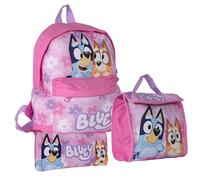 Bluey & Bingo Kids Backpack, Lunch Bag & Pencil Case, Pink