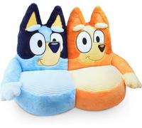 Bluey & Bing Kids Plush Sofa Chair - 70cm Soft Toddler Seat Bluey Multicolor