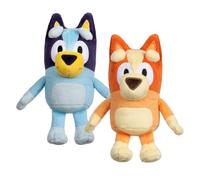 Bluey Bingo Plush Toys 2-Pack, Soft Deluxe Fabric, Embroidered | Cuddly stuffed animals for show time, story time, or naps; Bluey toys for preschoolers and fans ages 3+
