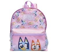 Bluey & Bingo Stars Backpack Kids School Bag With Front Pocket Childrens Girls Nursery Rucksack - Pink